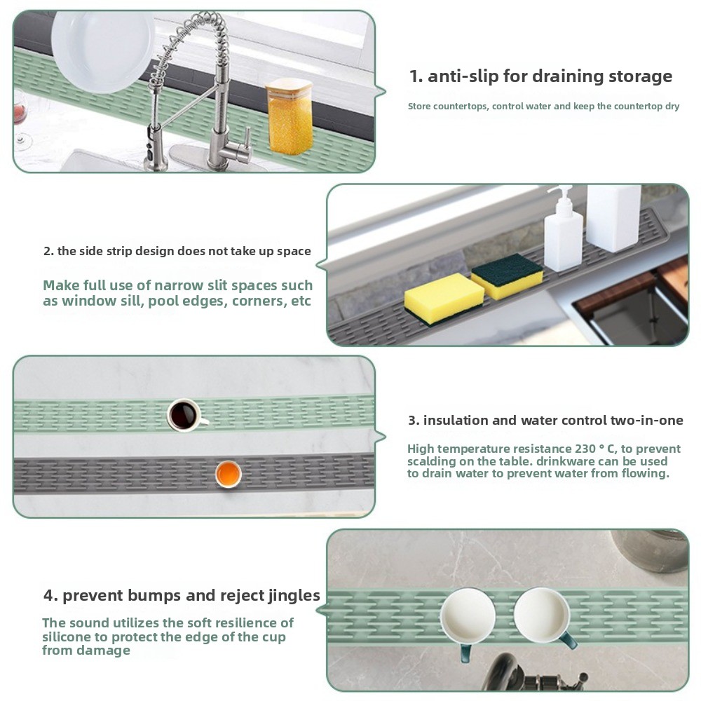 Non-slip Silicone Drainage Mat - огляд і ціна Silicone Tap Washer
